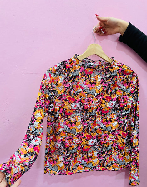 Polera encaje colores